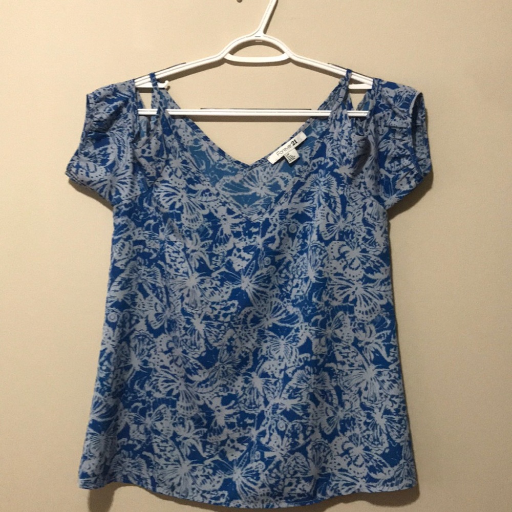 Forever 21 blue and gray top - size S/P